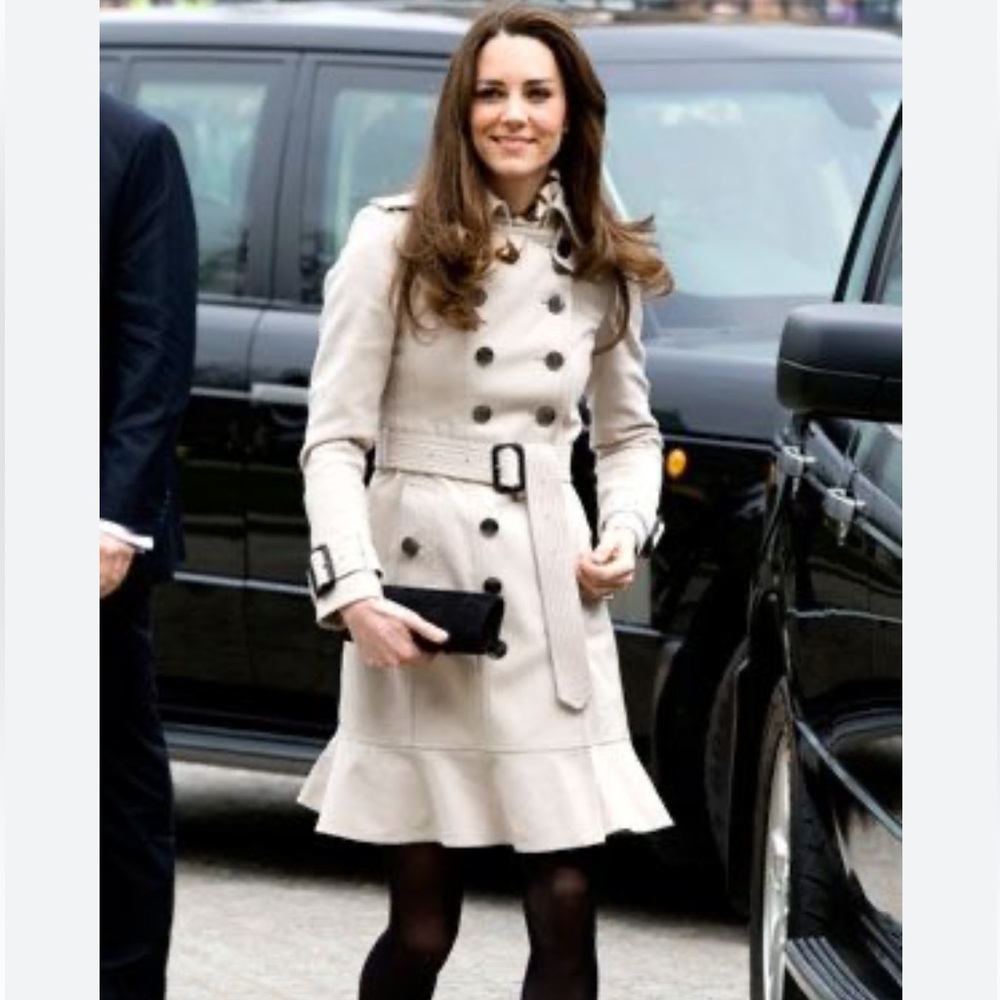 Burberry London Ruffle Trench Coat